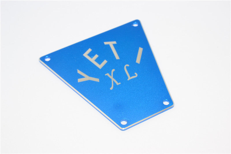 Axial Yeti XL Monster Buggy Aluminum Front Bumper Plate - 1Pc Blue