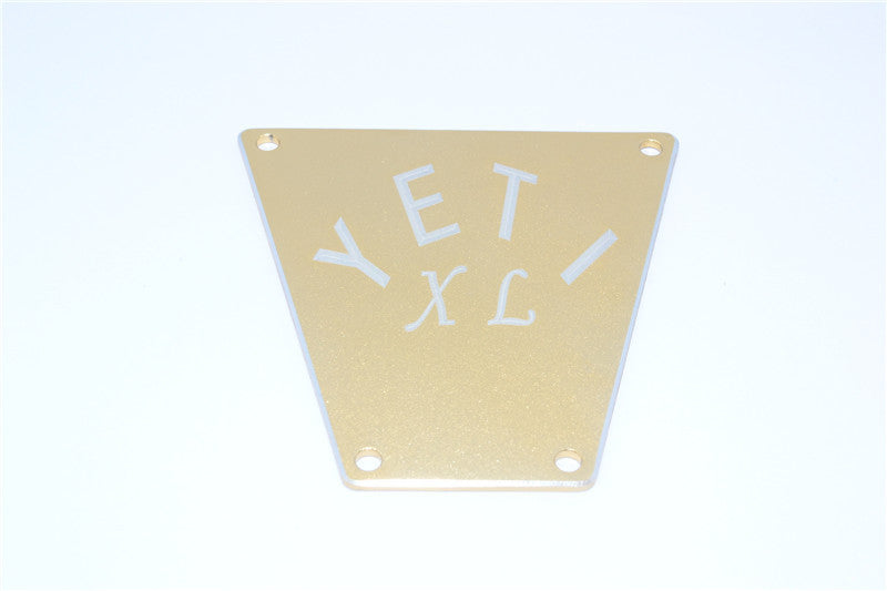 Axial Yeti XL Monster Buggy Aluminum Front Bumper Plate - 1Pc Titanium