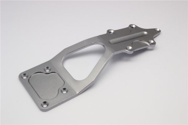 Axial Yeti XL Monster Buggy Aluminum Front Upper Brace - 1Pc Gray Silver