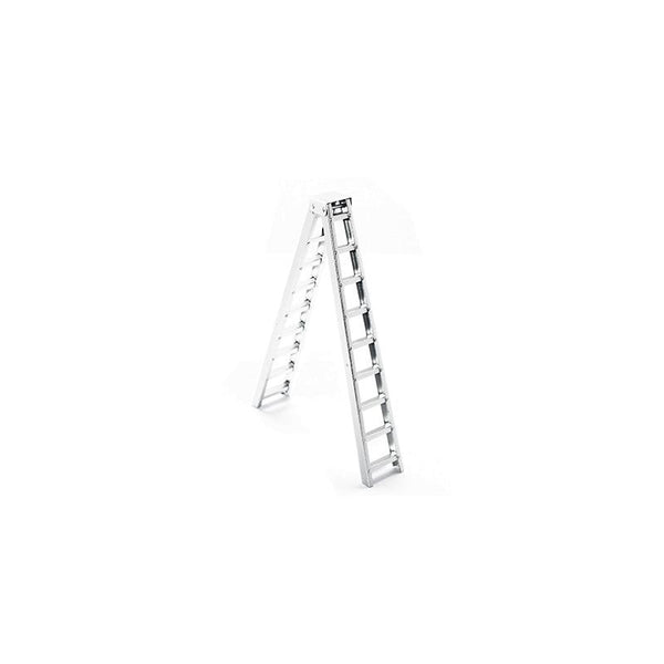 R/C Scale Accessories : Aluminum Simulation Long Step Ladder For 1:10 Crawlers - 1Pc Silver