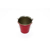 R/C Scale Accessories : Simulation Metal Water Bucket For 1:10 Crawlers - 1Pc Red