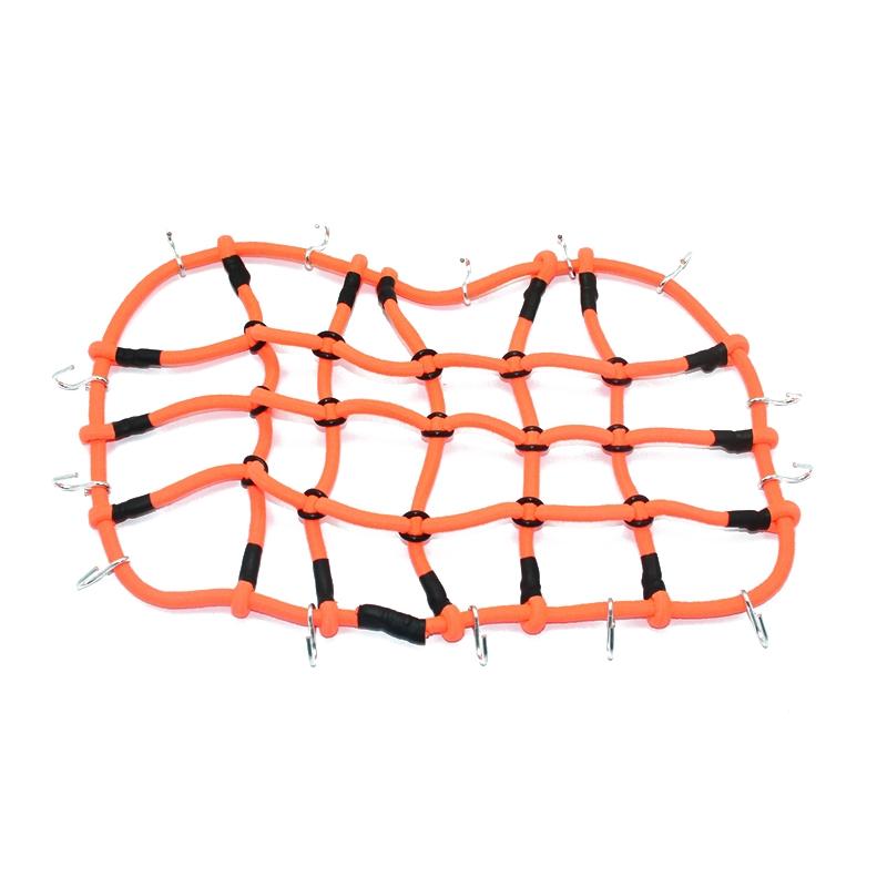 R/C Scale Accessories : Simulation Elastic Cargo Netting For 1:10 Crawlers - 1Pc Orange