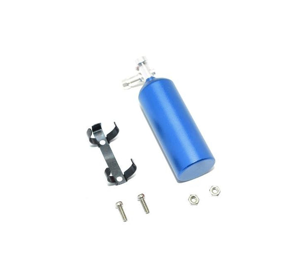 R/C Scale Accessories : Simulation Nos Gas Tank For 1:10 Crawlers - 1 Set Blue