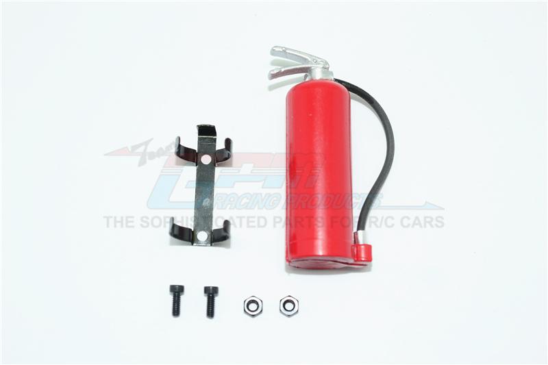 R/C Scale Accessories : Simulation Nos Gas Tank (With Hose) For 1:10 Crawlers - 1 Set Red