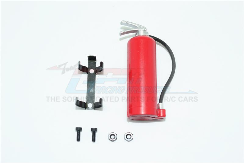R/C Scale Accessories : Simulation Nos Gas Tank (With Hose) For 1:10 Crawlers - 1 Set Red