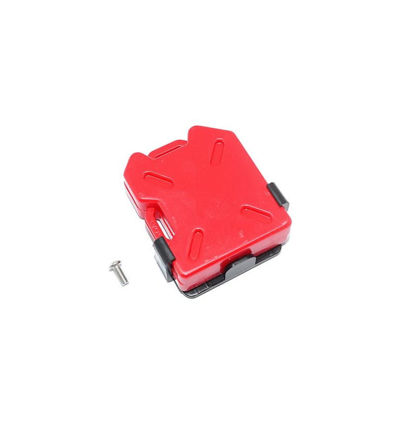 R/C Scale Accessories : Simulation Plastic Oil Tank For 1:10 Crawlers - 1 Set Red