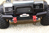 Aluminum Front Bumper With Led Lights For 1:10 Crawlers (A) - 30Pc Set Black