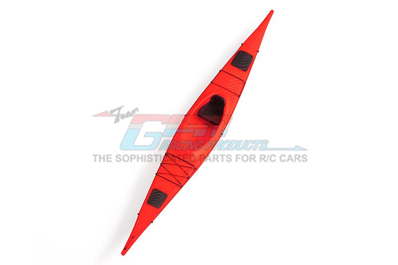 R/C Scale Accessories : 3D Printed Canoe For 1:10 Crawlers - 1Pc Red