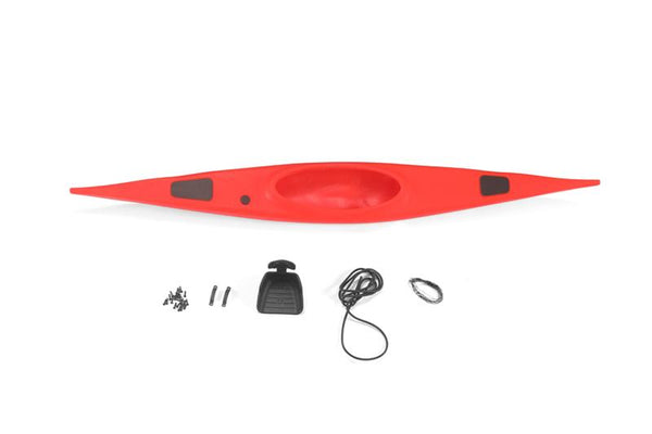 R/C Scale Accessories : Canoe For 1:10 Crawlers - 14Pc Set Red