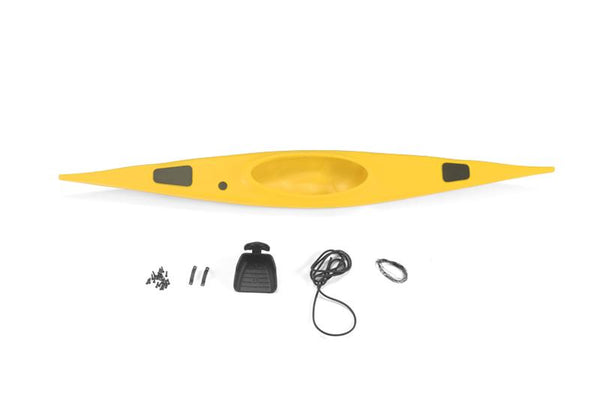 R/C Scale Accessories : Canoe For 1:10 Crawlers - 14Pc Set Yellow