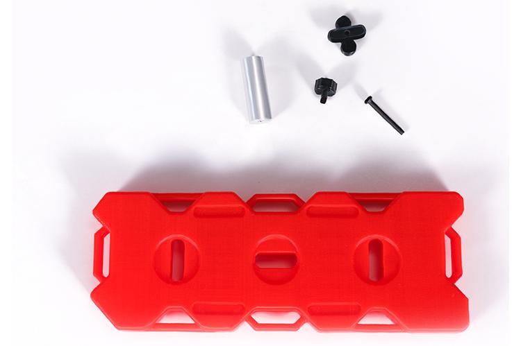 R/C Scale Accessories : Auxiliary Plastic Fuel Tank For TRX-4 Trail Defender Crawler - 1 Set Red