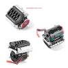 R/C Scale Accessories : V8 5.0 Engine Radiator With Cooling Fan (2S Version) for 1:10 Crawlers - 1 Set