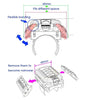 R/C Scale Accessories : V8 5.0 Engine Radiator With Cooling Fan (2S Version) for 1:10 Crawlers - 1 Set