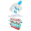 R/C Scale Accessories : V8 5.0 Engine Radiator With Cooling Fan (2S Version) for 1:10 Crawlers - 1 Set