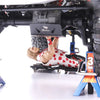 R/C Scale Accessories : Repair Lying Board Car Creeper Trolley For 1:10 Crawlers - 1 Set Black