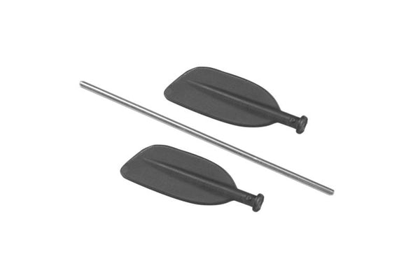 R/C Scale Accessories : Paddle For Canoe For 1:10 Crawlers - 3Pc Set Black