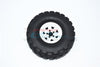 R/C Scale Accessories : Aluminum Wheel 1.9" For 1:10 Crawlers  - 2Pc Set Black