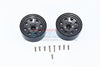 R/C Scale Accessories : Aluminum Wheel 1.9" For 1:10 Crawlers  - 2Pc Set Gray Silver