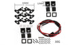 R/C Scale Accessories : Spotlight For 1:10 Crawlers (Style B) - 64Pc Set Black