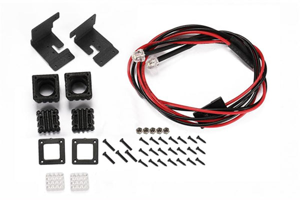 R/C Scale Accessories : Spotlight For 1:10 Crawlers (Style C) - 42Pc Set Black