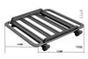 R/C Scale Accessories : Rc Car Metal Roof Luggage Rack For 1:10 Crawlers (With Handle) - 41Pc Set Black