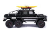 R/C Scale Accessories : Rc Car Metal Roof Luggage Rack For 1:10 Crawlers (With Handle) - 41Pc Set Black