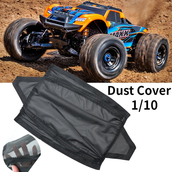 Zipper-type Chassis Dust Dirt Waterproof Net Cover for 1/10 Traxxas MAXX RC Car - 1 Set Black