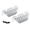 TRX4 Aluminum Alloy Chassis Armor Axle Protector Skid Plate for 1/10 RC Crawler TRAXXAS TRX-4 - 1 Set Silver