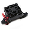Aluminum Alloy Motor Mount Heat Sink with Cooling Fan for 1/10 RC Crawler Car TRAXXAS TRX-4 #8290 - 1 Set Black