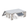 Stainless Steel Chassis Armor Axle Protector Skid Plate for 1/10 RC Crawler Traxxas TRX-4 G500 Upgrade Parts - Silver