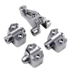 TRX4 Metal Axle Mount Set Suspension Links Stand for RC Crawler Car Traxxas TRX-4 8227 Upgrade Parts - Grey Silver