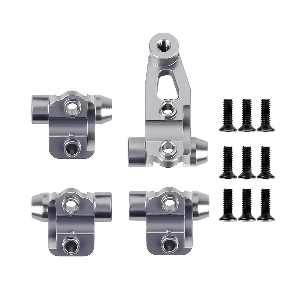 TRX4 Metal Axle Mount Set Suspension Links Stand for RC Crawler Car Traxxas TRX-4 8227 Upgrade Parts - Grey Silver