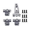 TRX4 Metal Axle Mount Set Suspension Links Stand for RC Crawler Car Traxxas TRX-4 8227 Upgrade Parts - Grey Silver