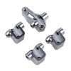 TRX4 Metal Axle Mount Set Suspension Links Stand for RC Crawler Car Traxxas TRX-4 8227 Upgrade Parts - Grey Silver