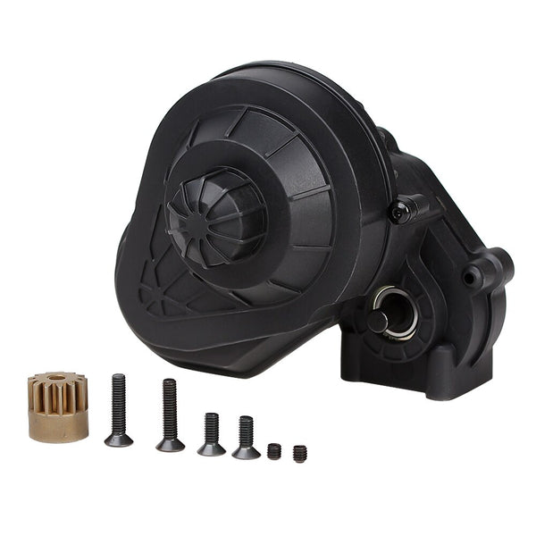 Complete Gearbox Transmission Gears Set for 1/10 RC Crawler Car Axial SCX10 SCX10 II 90046 Upgrade Parts - Black