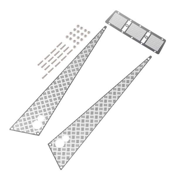 Metal Anti-skid Plate Intake Grille for 1:10 RC Crawler Car Traxxas TRX-4 G500 TRX-6 G63 - 1 Set