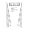 Metal Anti-skid Plate Intake Grille for 1:10 RC Crawler Car Traxxas TRX-4 G500 TRX-6 G63 - 1 Set