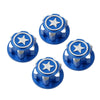 Aluminium 17MM Hex Wheel Nut Center Cap for 1:8 Off-road RC Car Monster Truck Traxxas X-Maxx SUMMIT  E-REVO - 4Pc Blue