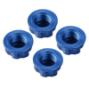 Aluminium 17MM Hex Wheel Nut Center Cap for 1:8 Off-road RC Car Monster Truck Traxxas X-Maxx SUMMIT  E-REVO - 4Pc Blue