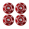 Aluminium 17MM Hex Wheel Nut Center Cap for 1:8 Off-road RC Car Monster Truck Traxxas X-Maxx SUMMIT  E-REVO - 4Pc Red