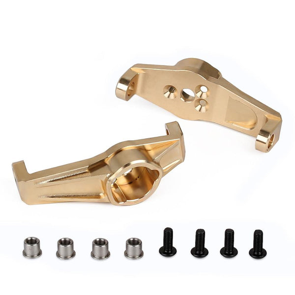Brass Heavy Counterweight Front Caster Blocks Portal Drive for RC Crawler Traxxas TRX4 TRX-4 8232 Upgrade Parts - 2Pc Set