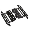 RC Car Rock Sliders Metal Pedal for 1:10 RC Crawler Axial SCX10 SCX10 II 90046 - 2Pc Set Black