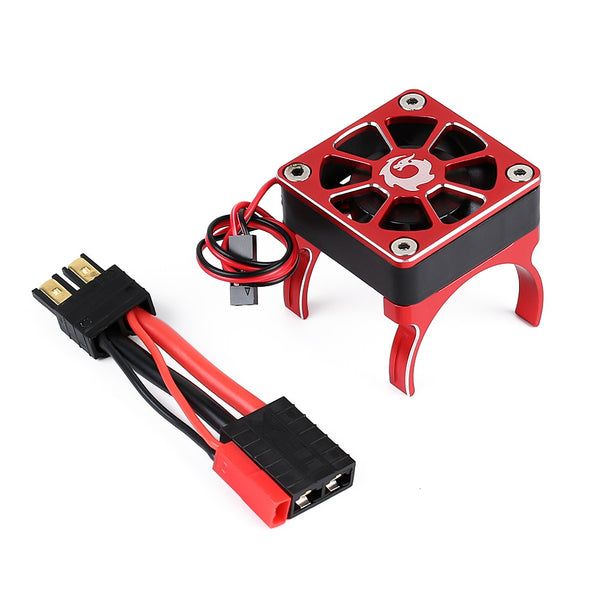 RC Car 540 550 Motor Radiator TRX Plug Cooling Fan for 1/10 RC Crawler Car TRAXXAS TRX-4 TRX-6 G63 SLASH - 1 Set