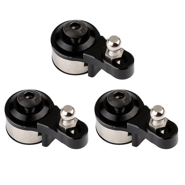 25T Aluminum Alloy Adjustable Damping Servo Arm for 1:10 RC Crawler Car Traxxas TRX4 TRX6 Upgrade Parts - 3Pc Black