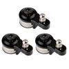 25T Aluminum Alloy Adjustable Damping Servo Arm for 1:10 RC Crawler Car Traxxas TRX4 TRX6 Upgrade Parts - 3Pc Black