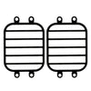 Metal Front Rear Light Cover Protective Shell for 1:10 RC Crawler Traxxas TRX4 G500 TRX6 G63 Upgrade Parts - 6Pc Set