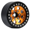 Metal 1.9 Beadlock 8 Round Hole Wheel Hub Rim for 1/10 RC Crawler Axial SCX10 90046 AXI03007 Traxxas TRX4 RedCat D90 - 4Pc Set Gold