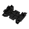 RC Car Aluminum Alloy Gearbox Mount Transmission Skid Plate for 1:10 RC Crawler Axial SCX10 III AXI03007 - 1Pc Set Black