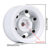 Plastic 1.55" Beadlock Wheel Rim for 1/10 RC Crawler Car Axial 90069 D90 TF2 Tamiya CC01 LC70 MST JIMNY - 4Pc Set White