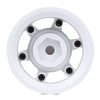 Plastic 1.55" Beadlock Wheel Rim for 1/10 RC Crawler Car Axial 90069 D90 TF2 Tamiya CC01 LC70 MST JIMNY - 4Pc Set White